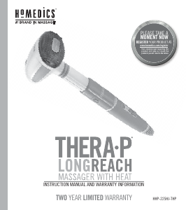 Bruksanvisning Homedics HHP-225HJ-THP Massageapparat