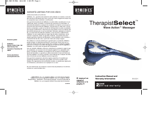 Manual de uso Homedics WV-50H TherapistSelect Masajeador