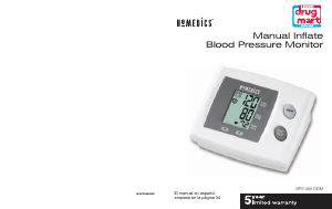 Handleiding Homedics BPS-060-DDM Bloeddrukmeter