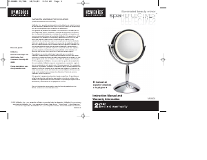 Bruksanvisning Homedics M-8000 Spegel