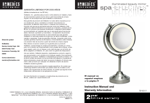Bruksanvisning Homedics M-6011 Spegel