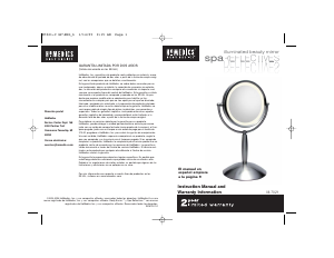 Bruksanvisning Homedics M-7021 Spegel