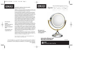 Bruksanvisning Homedics M-7035 Spegel