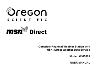 Handleiding Oregon WMS 801 Weerstation