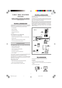 Manuale Oregon WMR 112 Stazione meteorologica