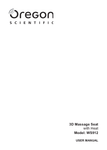 Mode d’emploi Oregon WS912 Appareil de massage
