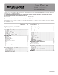 Mode d’emploi KitchenAid KMBP107EBS Micro-onde