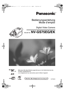 Bedienungsanleitung Panasonic NV-GS75EG Camcorder