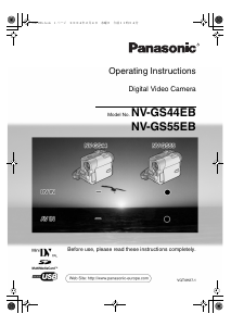 Manual Panasonic NV-GS44EB Camcorder