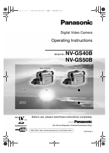 Handleiding Panasonic NV-GS40B Camcorder