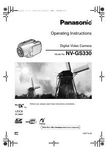Manual Panasonic NV-GS330 Camcorder