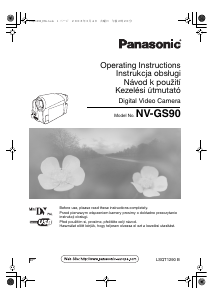 Használati útmutató Panasonic NV-GS90 Videokamera