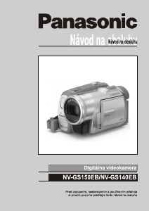 Návod Panasonic NV-GS150 Videokamera