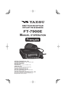 Mode d’emploi Yaesu FT-7900E Émetteur-récepteur