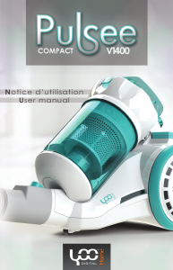 Bruksanvisning YooDigital Pulsee Compact V1400 Dammsugare