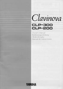 Manual Yamaha Clavinova CLP-300 Digital Piano