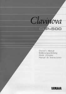Handleiding Yamaha Clavinova CLP-500 Digitale piano