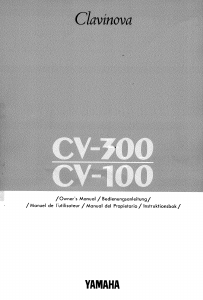 Mode d’emploi Yamaha Clavinova CV-100 Piano numérique