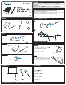 Manual de uso Steren BIKE-010 Faro bicicleta