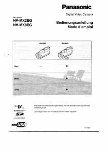 Bedienungsanleitung Panasonic NV-MX2EG Camcorder