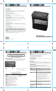 Handleiding ID Defender ID-61M Papiervernietiger