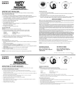 Manual de uso Homedics NOV-110 Masajeador