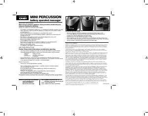 Manual de uso Homedics NOV209CTM Masajeador