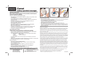 Manual de uso Homedics PM-COMET Masajeador
