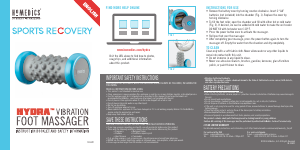 Manual de uso Homedics SR-HCF Masajeador