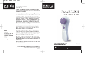 Manual Homedics FAC-50C Facial Cleansing Brush