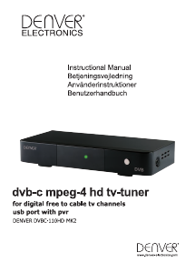 Brugsanvisning Denver DVBC-110HDMK3 Digital receiver