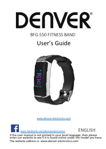 Handleiding Denver BFG-550 Activity tracker