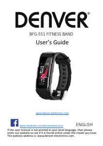 Manuale Denver BFG-551 Tracker di attività