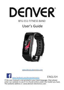 Handleiding Denver BFG-551 Activity tracker