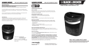 Manual Black and Decker CC2000 Paper Shredder