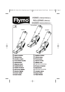 Manual Flymo RM032 Rollermo Corta-relvas