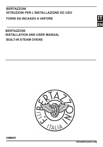 Bruksanvisning Bertazzoni F6011MODVPTC Ugn