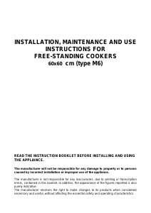 Bruksanvisning Bertazzoni AM64IND61CNE Spis