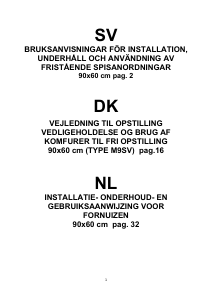 Brugsanvisning Bertazzoni MAS95IMFEAXV Komfur