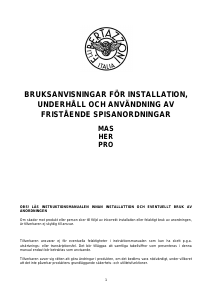 Bruksanvisning Bertazzoni PRO604IMFESXE Spis