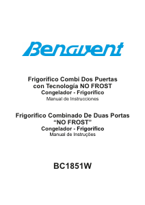 Manual de uso Benavent BC1851X Frigorífico combinado