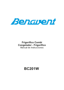 Manual de uso Benavent BC201W Frigorífico combinado