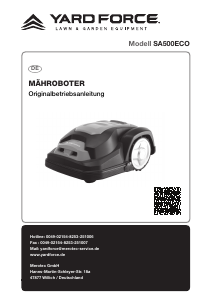 Bedienungsanleitung Yard Force SA500ECO Rasenmäher