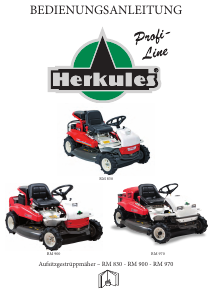 Bedienungsanleitung Herkules RM 830 Rasenmäher