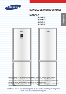 Manual de uso Samsung RL37ECSW Frigorífico combinado