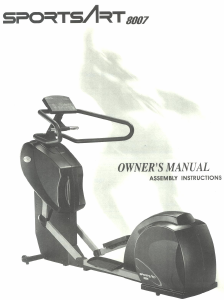 Bruksanvisning SportsArt 8007 Crosstrainer