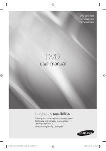 Bruksanvisning Samsung DVD-SH873M DVD spelare