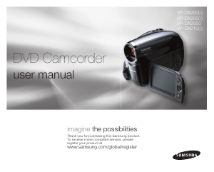 Bruksanvisning Samsung VP-DX205 Videokamera
