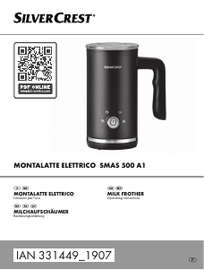 Bruksanvisning SilverCrest SMAS 500 A1 Mjölkskummare