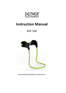 Manual Denver BTE-100 Headphone